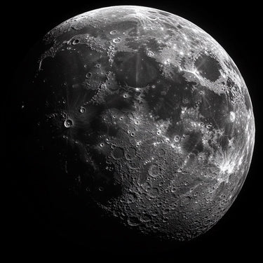Realistic Moon Canvas